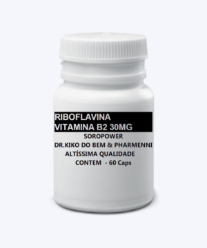 RIBOFLAVINA - VITAMINA B2 30MG 60 CÁPSULAS