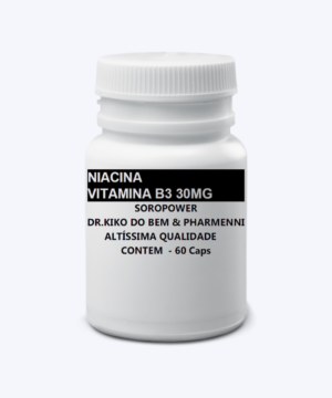 NIACINA - VITAMINA B3 30MG 60 CÁPSULAS