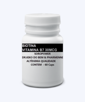 BIOTINA - VITAMINA B7 30MCG 60 CÁPSULAS