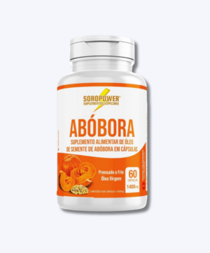 ÓLEO DE SEMENTE DE ABÓBORA SOROPOWER 1400MG 60 CÁPSULAS GELATINOSAS