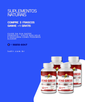 FENO GREGO 500MG SOROPOWER 60 CÁPSULAS MELHORA TESTOSTERONA LIBIDO - Image 3