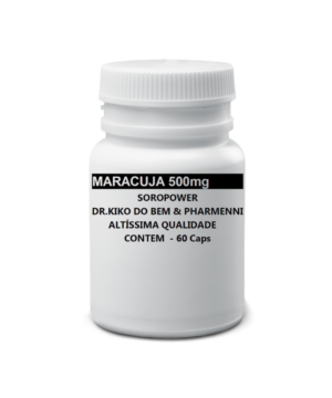 MARACUJÁ 500mg 60 CÁPSULAS100% NATURAL - SOROPOWER - MELHOR DO BRASIL