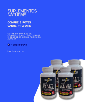 MAGNÉSIO DE MALATO QUELATO 500MG 60 CÁPSULAS - Image 3